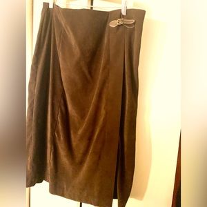 Soft suede like material skirt